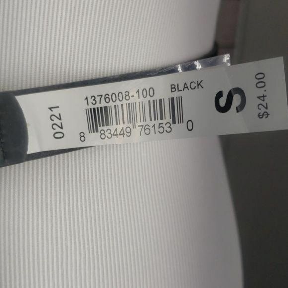 New Directions Embossed Black‎ Floral motif Cut Women’s Buckled Belt - Picture 11 of 16